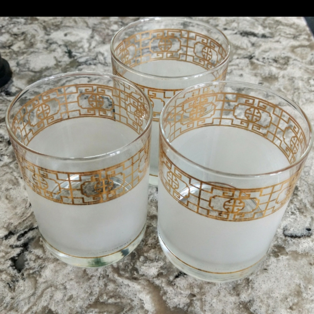 Vintage Culver Glassware Old Fashioned Glasses